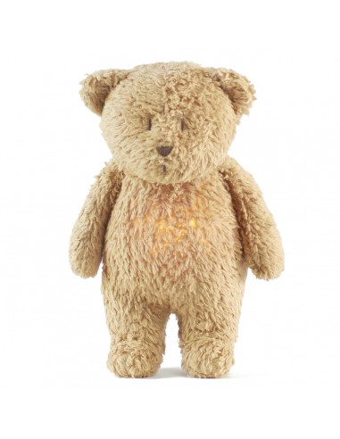 Peluche Lumière-Sons Ours Organique Moonie Cappuccino s'inspire de l'anatomie humaine