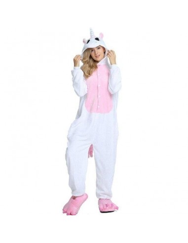 Pyjama Licorne Femme  BLANC & ROSE Comment ça marche