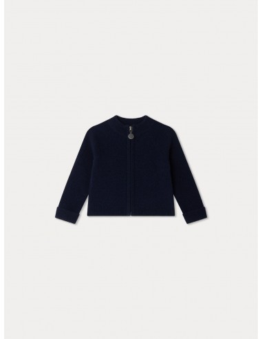 Cardigan Thylio en laine bleu foncé 50% de réduction en Octobre 2024