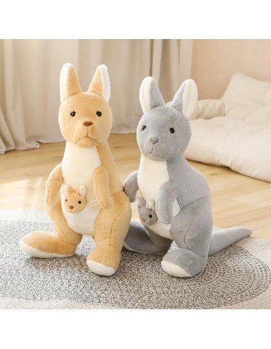 Maman kangourou en peluche avec son bébé sélection de produits