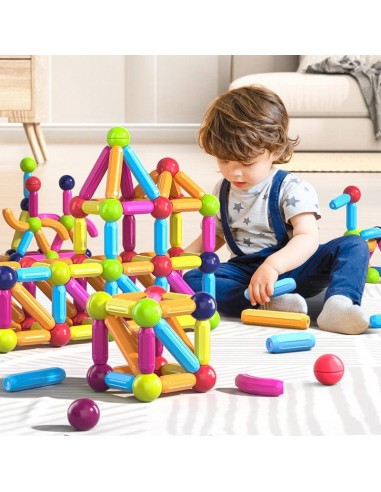 Jeu de bloc contruction magnétique Montessori - Magnetoy™ prix pour 