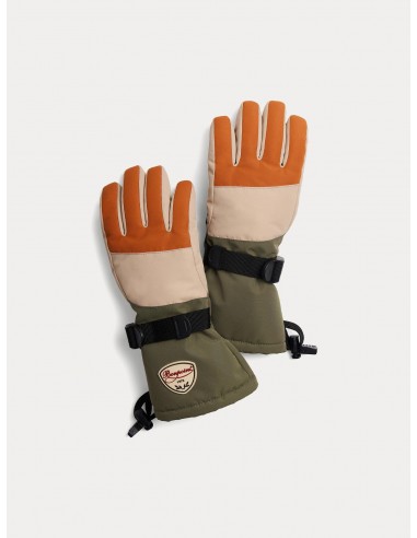 Gants de ski Didi marron foncé français