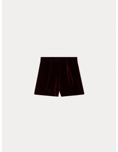 Short Flash en velours de soie pas cher 