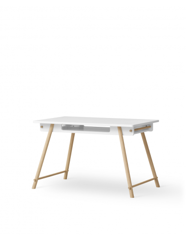 Oliver Furniture - Bureau Junior Camp - Ajustable en Hauteur "Blanc/Chêne" en ligne